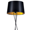 Lampa podłogowa Remi K-4358 na trójnogu czarna złota