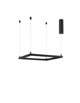 Kwadratowa lampa wisząca Jaen ramka square LED 30W 3000K czarna