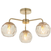 Lampa sufitowa Dimple 91968 Endon okrągłe klosze szklane mosiądz