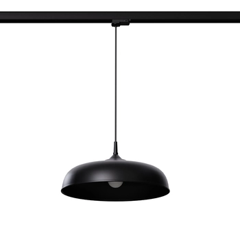 Kopułowa lampa zwieszana z żarówką GINA MYL.00411 3-fazowa czarny