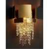 Kryształowa lampa ścienna EVELYN CGEVELYN40GD glamour do salonu złoty
