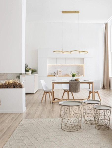 Lampa wisząca ringi GARCIA LE42828 Luces Exclusivas do salonu LED 41W 3000K złota