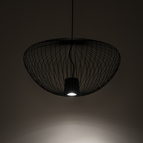 Zwisająca lampa kuchenna Pumpkin 11245 Nowodvorski druciana jedwabisty grafit