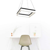 LAMPA wisząca NERO ML081 Milagro geometryczna OPRAWA kwadratowa LED 32W 4000K zwis czarna biała