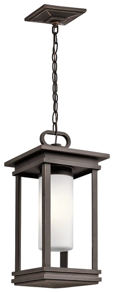 Lampka wisząca na łańcuchu KL-SOUTH-HOPE8-S Kichler balkonowa brązowa