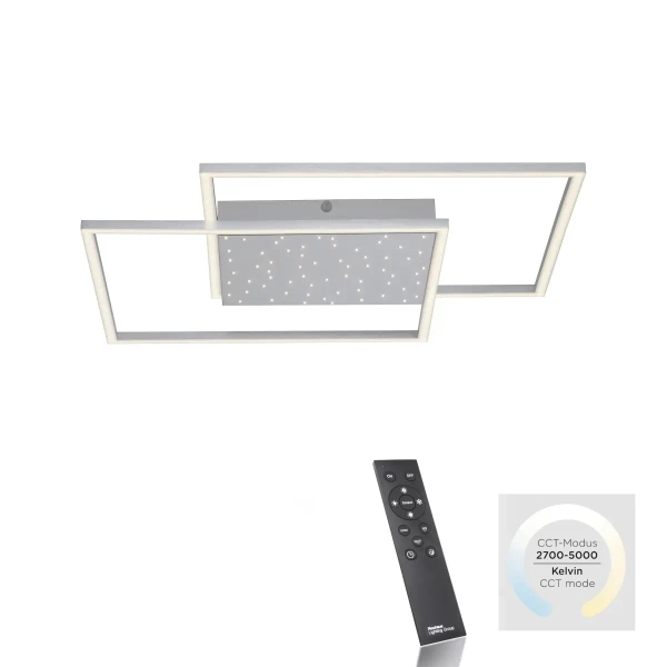 Plafon YUKI biały 6024-55 3xLED 57W 2700-5000K kwadratowa oprawa
