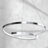 Salonowa lampa wisząca Lucero wstęga LED 48W 4000K rings chrom