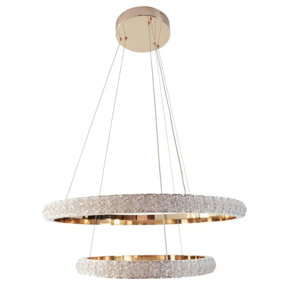 Pierścieniowa lampa wisząca CELESTIA złota 338297 2xLED 110W 4000K ringi