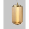 Szklana wisząca lampa TABRUNO LE45170 LED 10W 3000K bursztynowa