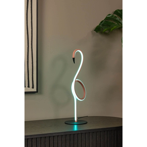 Dekoracyjna lampa stołowa FLAMINGO 05545/06/66 LED 5,5W RGB różowa