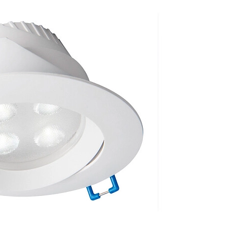 Stropowa LAMPA zewnętrzna EOL 8990 Nowodvorski okrągła OPRAWA metalowa LED 5W 4000K ruchoma outdoor IP44 biała