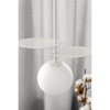Kulista lampa wisząca Fyllo FYA111P0 metalowa szklana okrągła biała