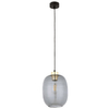 Pojedyncza owalna lampa wisząca Delta 4839 TK Lighting szklana grafitowa