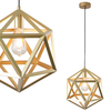 Druciana LAMPA wisząca DENMARK 318848 Polux metalowa klatka zwis gwiazda złota