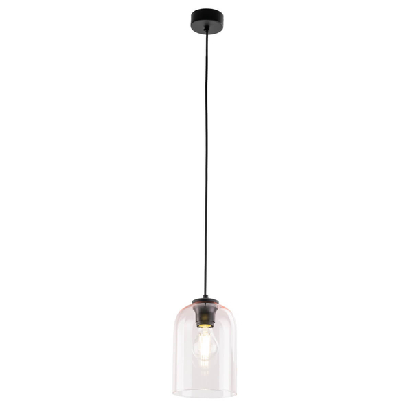 Lampa wisząca nad wyspę Molly 10296 zwis rurka różowa czarna