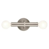 Podwójna lampa ścienna Torche QN-TORCHE-2W-BN LED 3W 3000K IP44 nikiel