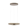 Opuszczana lampa wisząca na pilot Q-STRETTO brązowa 2690-97 2xLED 61W 2200-5000K CCT