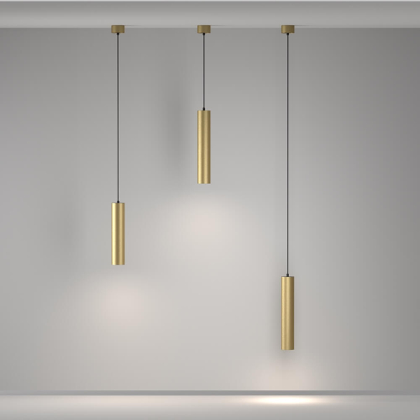 Salonowa lampa wisząca Artisan P082PL-GU10-MG Maytoni tubka złoty