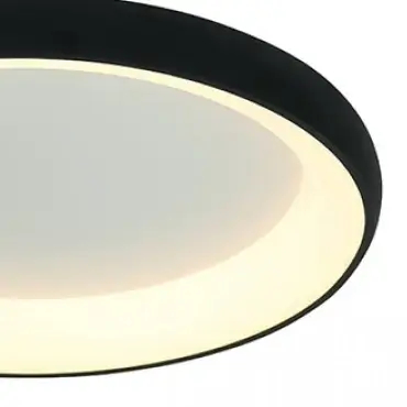 Nowoczesny plafon ledowy 2048 LED 43W 3000K okrągły ring czarny
