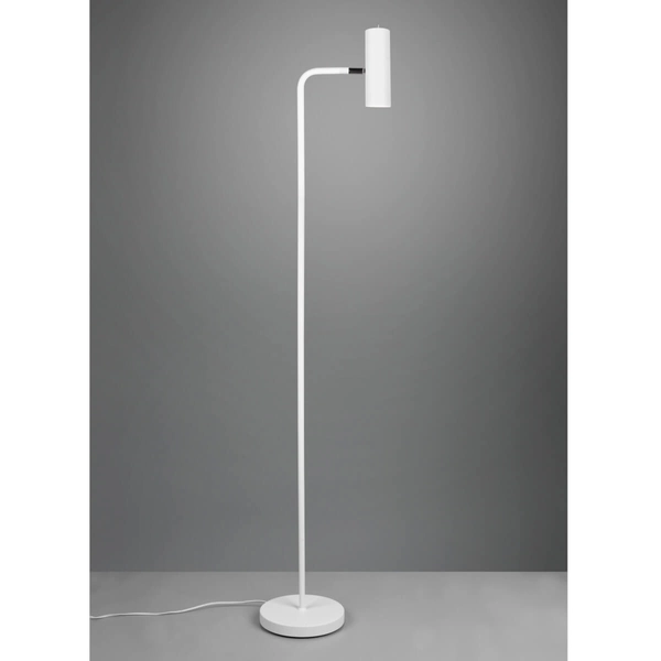 Salonowa lampa podłogowa MARLEY 412400131 Trio regulowana tuba biała