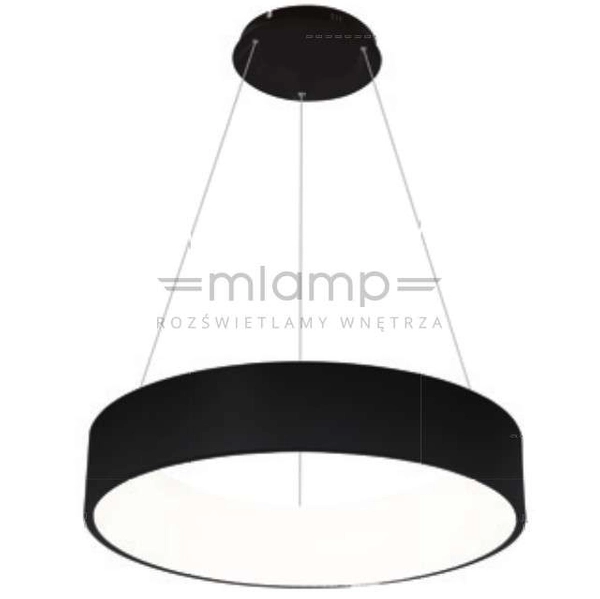 LAMPA wisząca OHIO ML6358 Milagro metalowa OPRAWA okrągła LED 24W 4000K zwis czarny