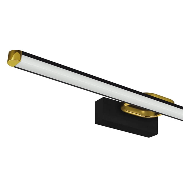 Kinkiet podłużny Prymus 4020 Ideus LED 12W 4100K listwa IP44 czarna złota