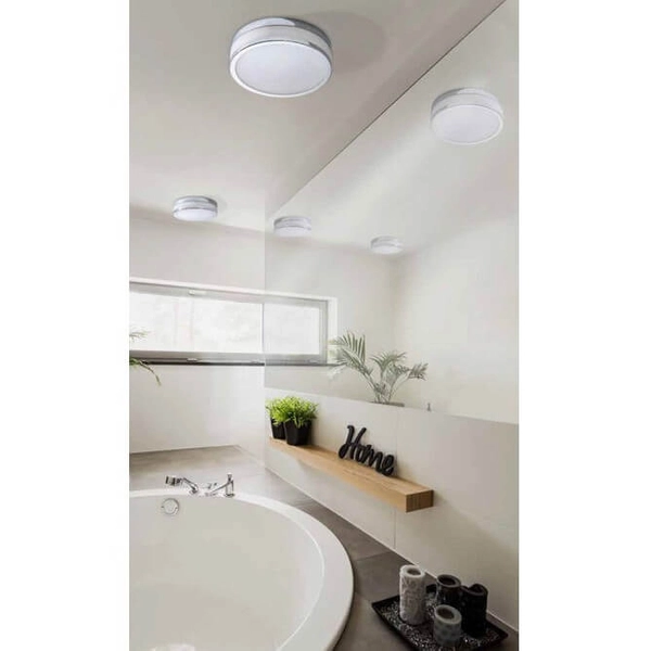 Czarna lampa przysufitowa Kari LED 18W do przedpokoju