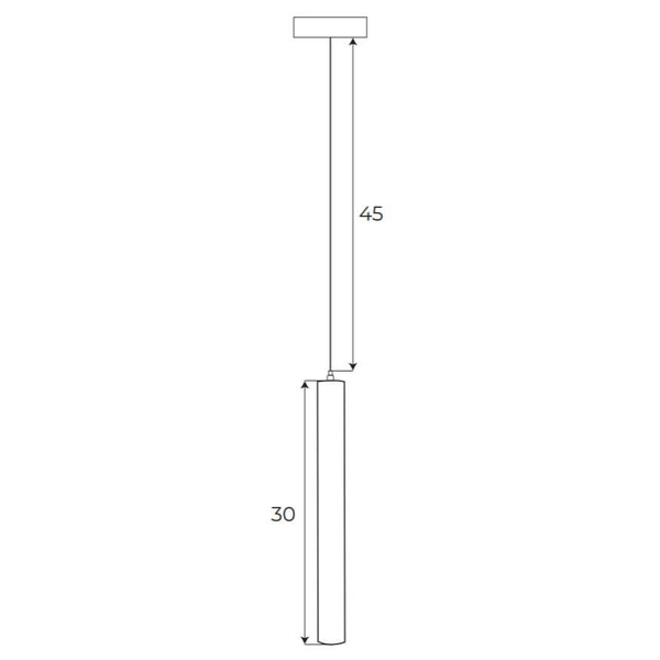 Lampa wisząca magnetyczna Magnetic M0012Z Maxlight LED 5W 2700-5000K czarna