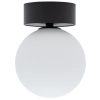 Sufitowa lampa Kier 10302 kulista do sypialni czarna biała