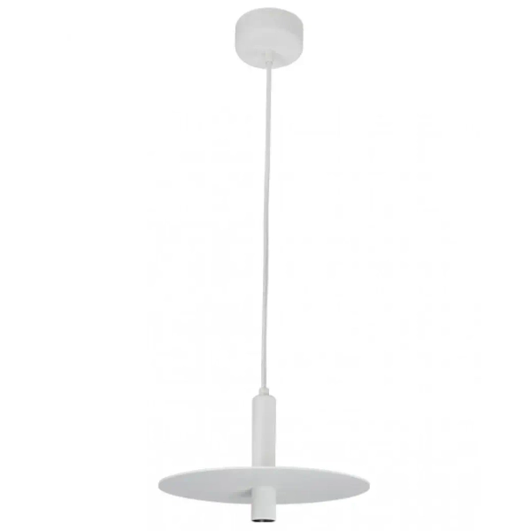 Okrągła lampa wisząca 18139-W LED 7W 3000K dysk biały