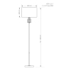 Podłogowa lampa do sypialni Verde VER-LS-1 (ZM) brązowa mosiądz
