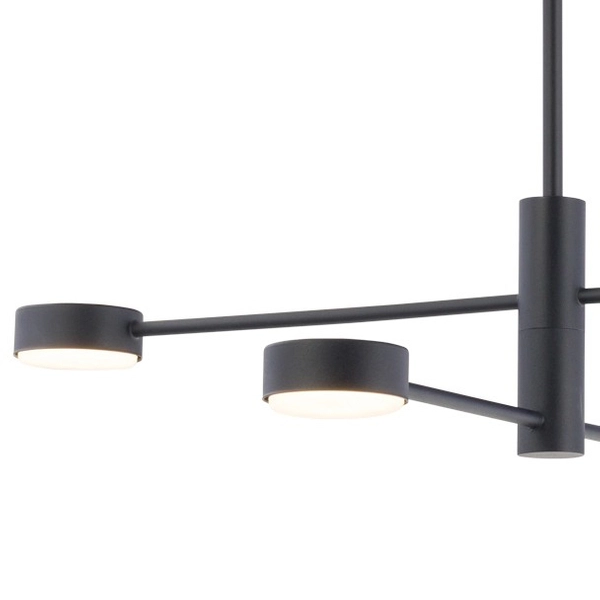 Regulowana LAMPA sufitowa ORBIT 7945 Nowodvorski loftowe molekuły pręty sticks czarne