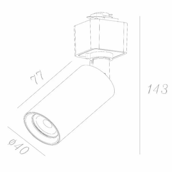Szynowa lampa jednofazowa nasufitowa RITMO 09960/01/02 regulowana czarna złota