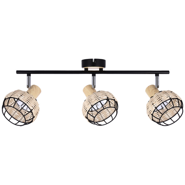 Sufitowa lampa Tajga 93-12227 Candellux regulowana drewniana czarna