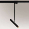 Reflektorowa LAMPA sufitowa YABU 6617 Shilo metalowa OPRAWA tuba do 3-fazowego systemu szynowego czarna