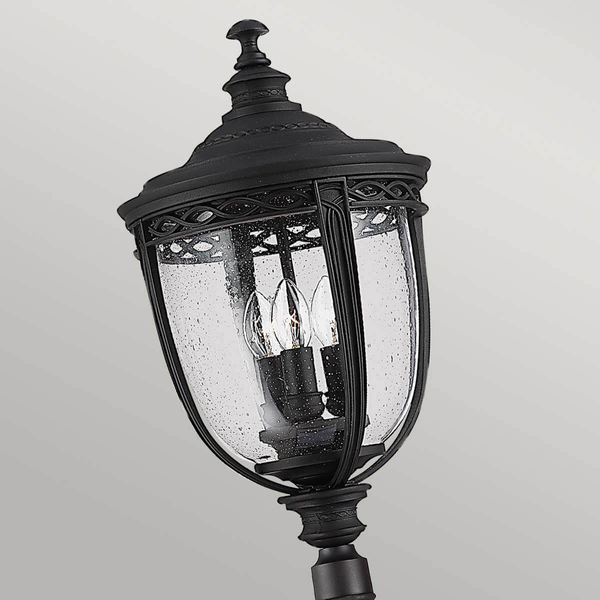 Zewnętrzna lampa stojąca FE-EB5-L-BLK słupek IP44 czarny