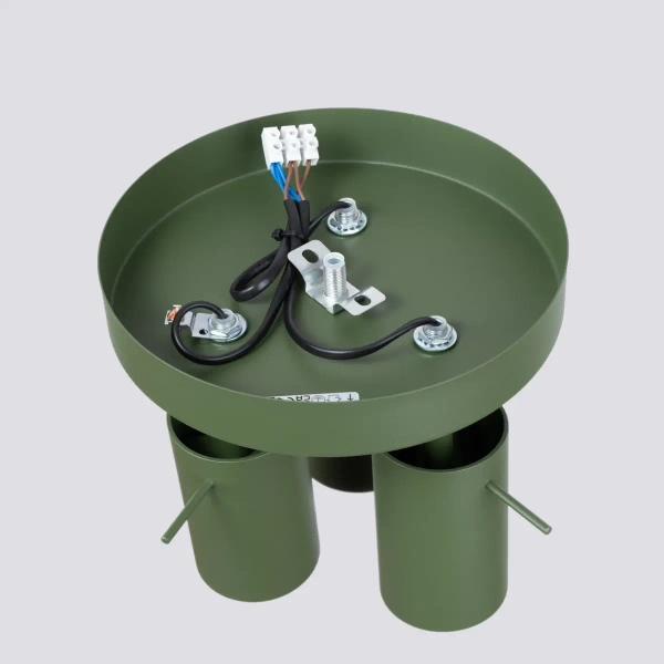 Potrójna lampa sufitowa RING SL.1503 regulowana tubki oliwkowe