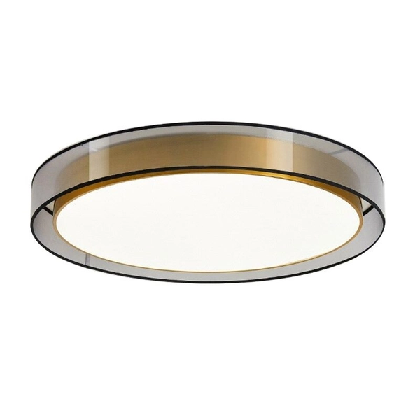 Okrągła lampa sufitowa Golden eye MDG60NW Abigali LED 60W 4000K srebrna mosiądz