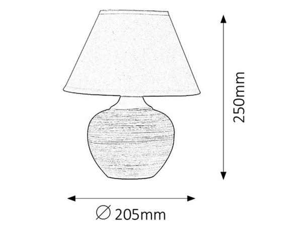 Nocna lampa sypialniana Molly 4392 klasyczna niebieska biała