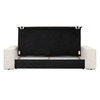 Sofa do salonu rozkładana Pllow KH1501100207 King Home sztruks wygoda jasny beżowy