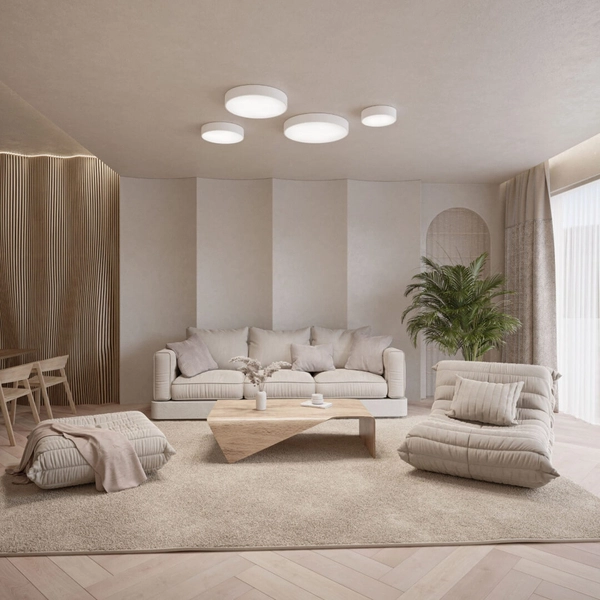 Plafon LAMPA sufitowa Cleo 137623612953 TEAM natynkowa OPRAWA okrągła metalowa biała