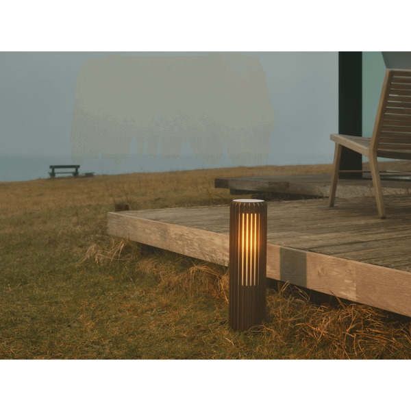 Lampa stojąca słupek ALUDRA 2118028261 IP44 do ogrodu brązowy