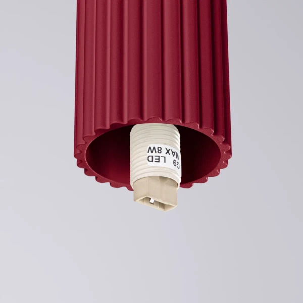 Okrągła lampa sufitowa HALO SL.1748 szklana kula IP44 biała burgundowa