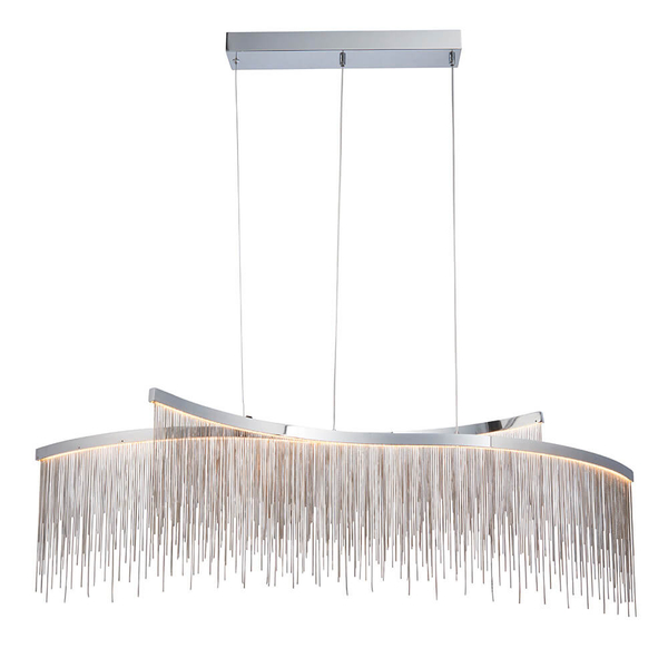 Wisząca lampa nad stół Orphelia 97219 Endon LED 31,2W 3000K wodospad chrom