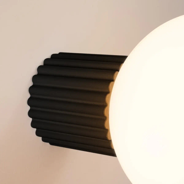 Ścienna lampa kulista HALO SL.1712 do łazienki IP44 biała czarna