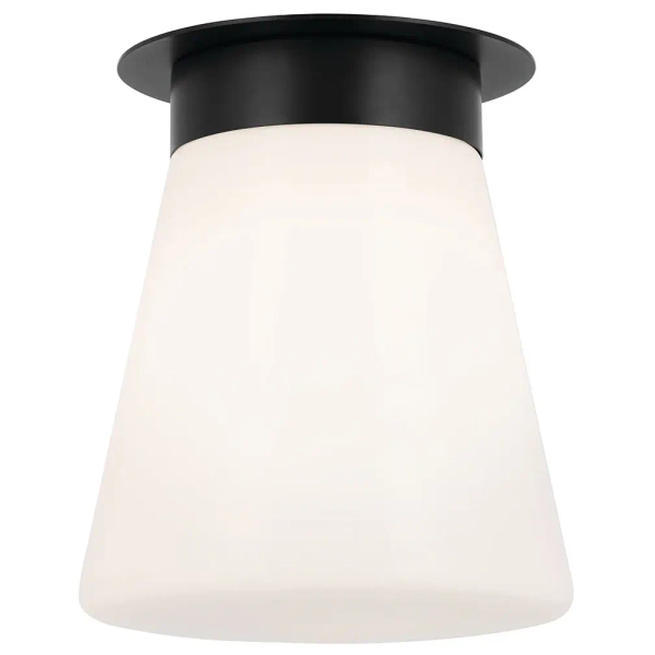 Szklana lampa sufitowa Albers KL-ALBERS-F-T-BK stożkowa czarna