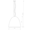 Nowoczesna lampa wisząca Egg 10325 Nowodvorski do przedpokoju biała 