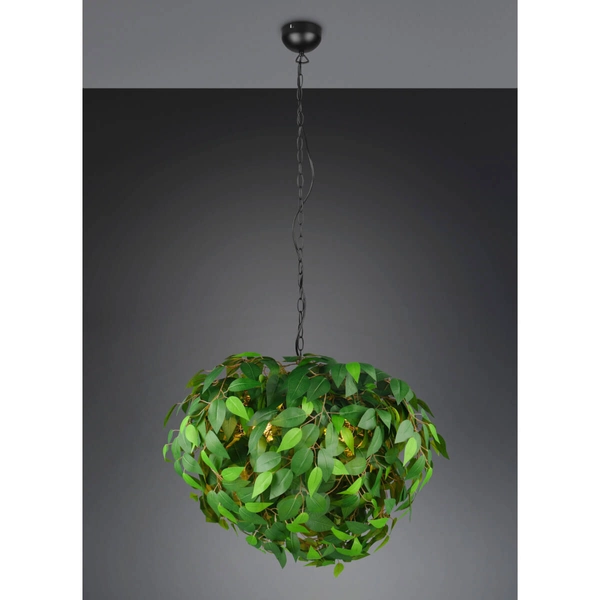 Lampa wisząca do jadalni Leavy R10464015 RL Light liście zielona czarna