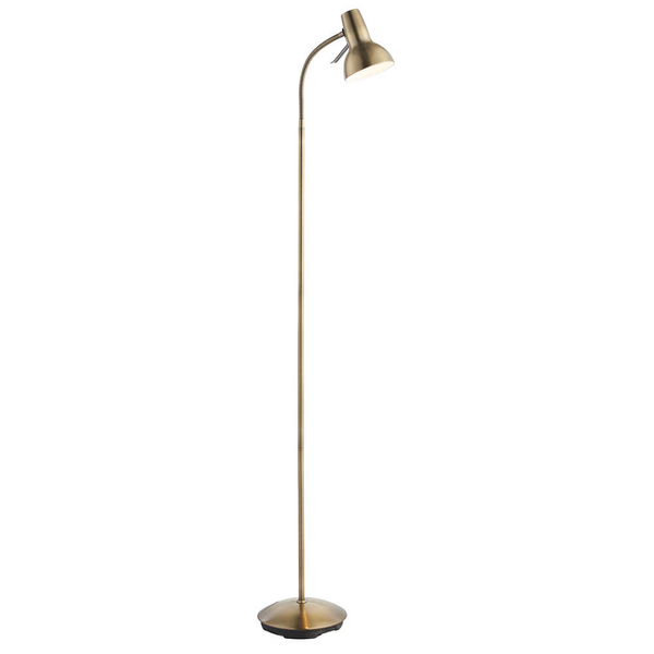 Regulowana lampa podłogowa na peszlu Amalfi 76605 mosiądz