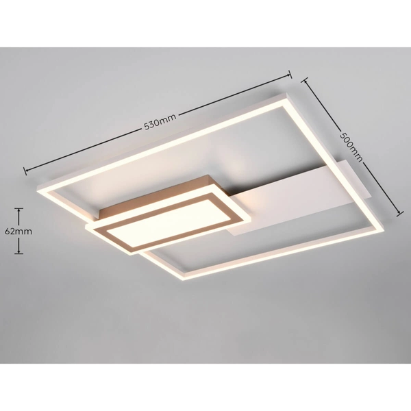 Plafon ze ściemniaczem Spiro R67862976 RL Light LED 32W 2700-6500K szary
